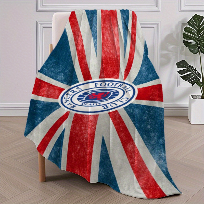 

Rangers Football Club Fleece Blanket - Cozy, Soft, Throw For Sofa, Bed, Office, Camping, Travel - Home Decor & Gift Idea