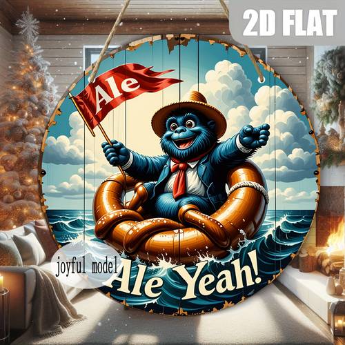 2d flat 2d wooden decoration 20cm decorative sign and plaque artificial vintage wooden hanging board bar cafe birthday or housewarming gift no electricity required fun vintage wall decoration cafe ale sign 2d flat