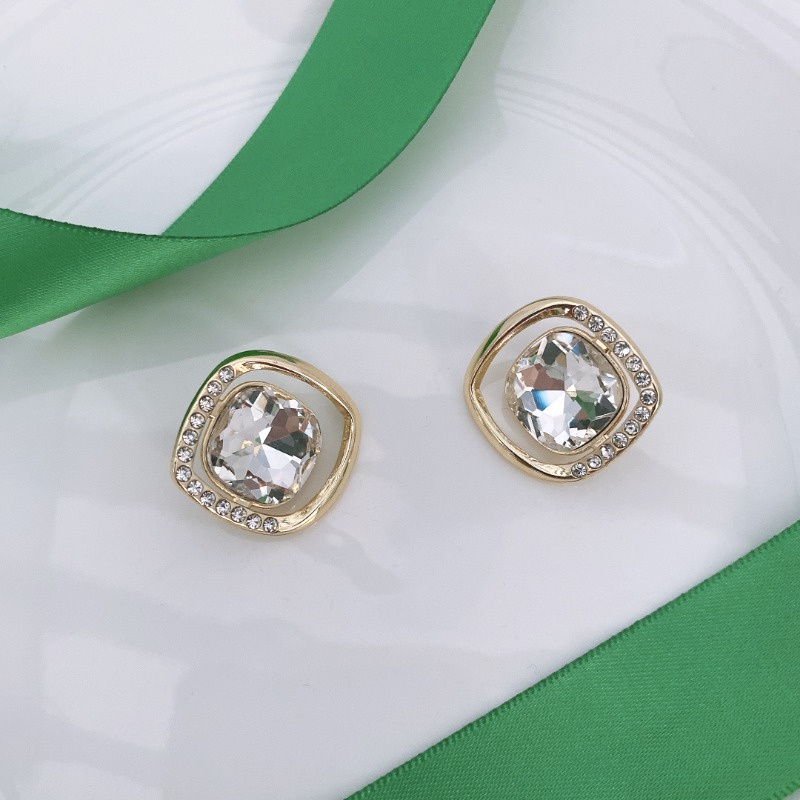 TEMU Botones de pedrería calados, botones de diamante cuadrados dorados, botones de vestido estilo francés, botones de abrigo para mujer, botones de