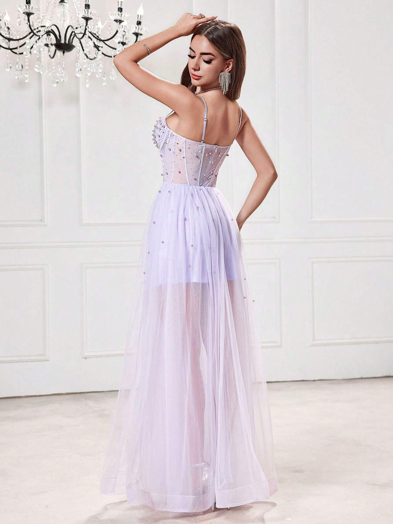 sachin and babi light blue dress Tulle Dresses main image 1