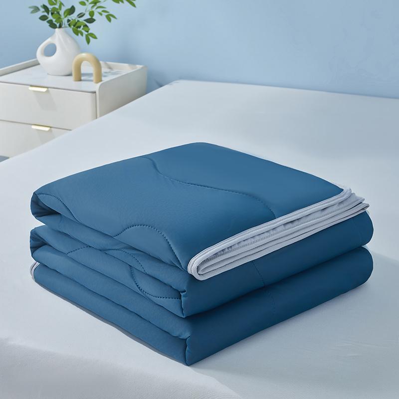 Image of 1pc Cooling Blanket For Hot Sleepers King Queen Full Twin Size, Soft Lightweight Throw Blanket Comforter Quilt For Couch Bed, Spring Summer Cozy Cold Blanket For Father Mother Day Gift