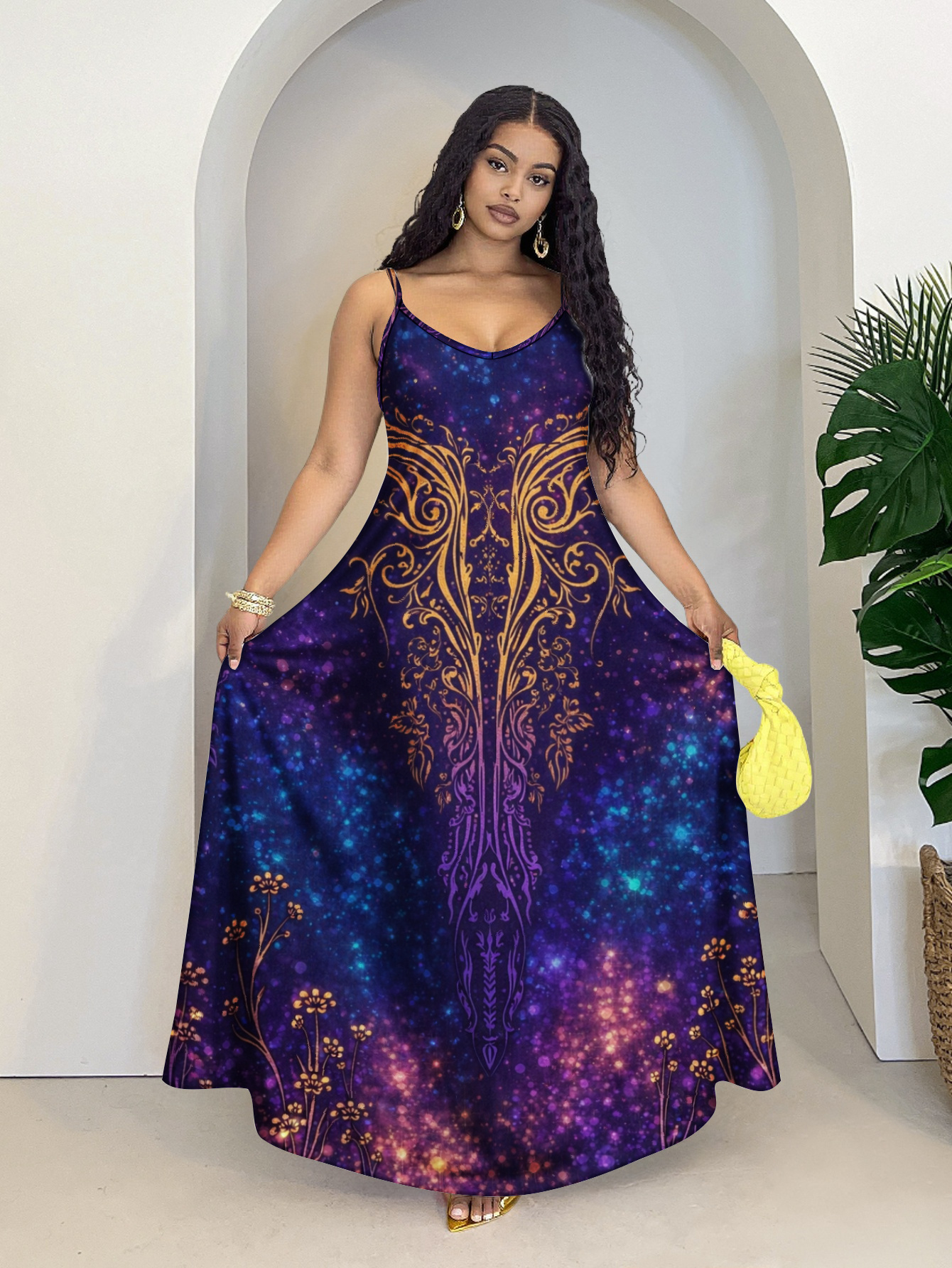 blue purple dress sold on Temu United States
