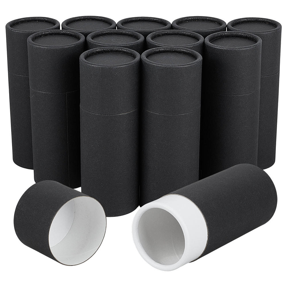 TEMU Gift For Her/him Set Of 12 Cardboard Storage Boxes For Essential Oil Bottles, Complete With Caps, In Black, Measuring 12.9x4.7cm, Ideal For