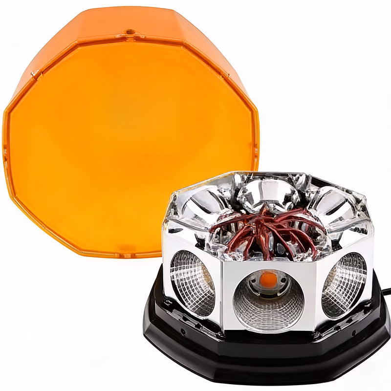 супер светло 12-24v led cob сигурносно светло за покрив, магнетен држач, ротирачко светло за сигнализација за автомобил, камион, suv, приколка, градежништво и употреба покрај пат, без батерија Детали за производот 0