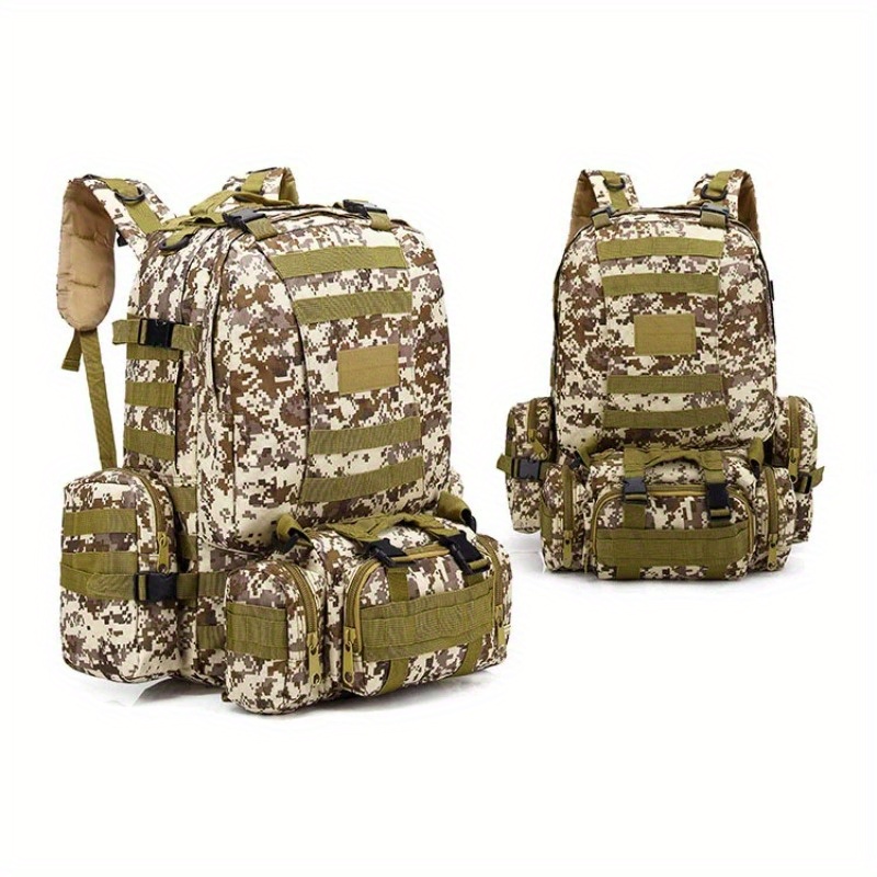 Men's Large Capacity 55L Outdoor Backpack for Hiking