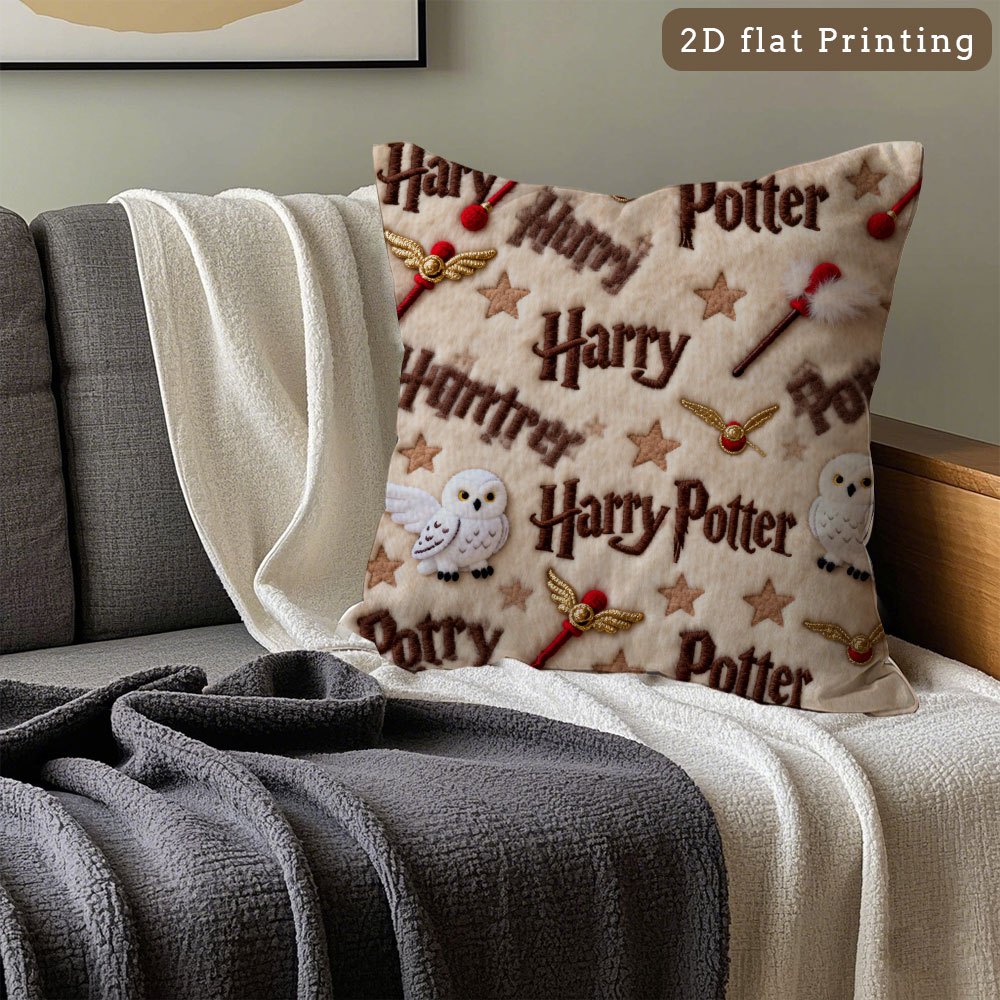 TEMU 1pc Nice Harry Potter Traditional Throw Pillow Covers, Perfect For All Room Types, Ideal For Home Decor And Parties.