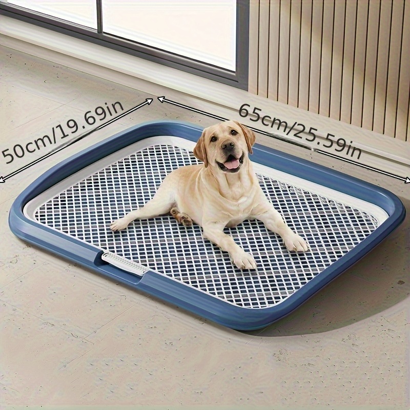 large dog toilet consisting of three parts bottom tray detachable grid and upright column dog litter box training aid shock absorbing design easy to   home toilet