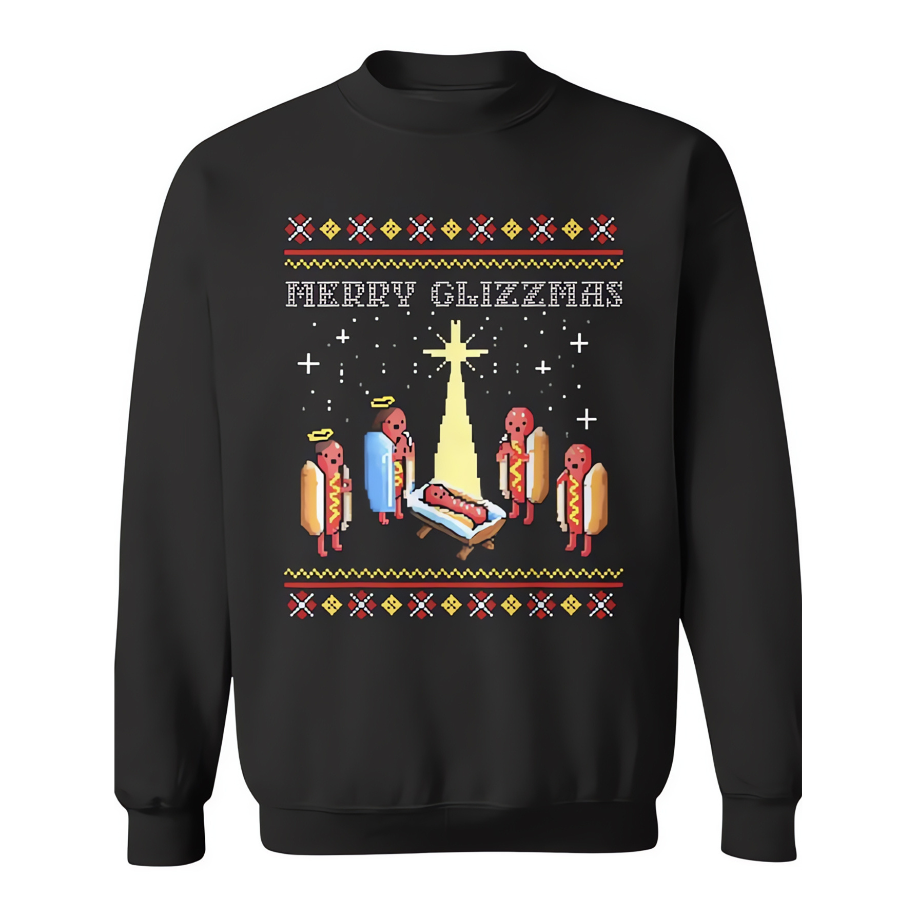 

Merry Glizzmas Tacky Merry Holiday Sweatshirt, Teenager Hoodie Youth Sweatshirt, Unisex Crew Neck Sweatshirt Long Sleeve Hop Fleece Pullover Vintage Sweatshirt, Halloween