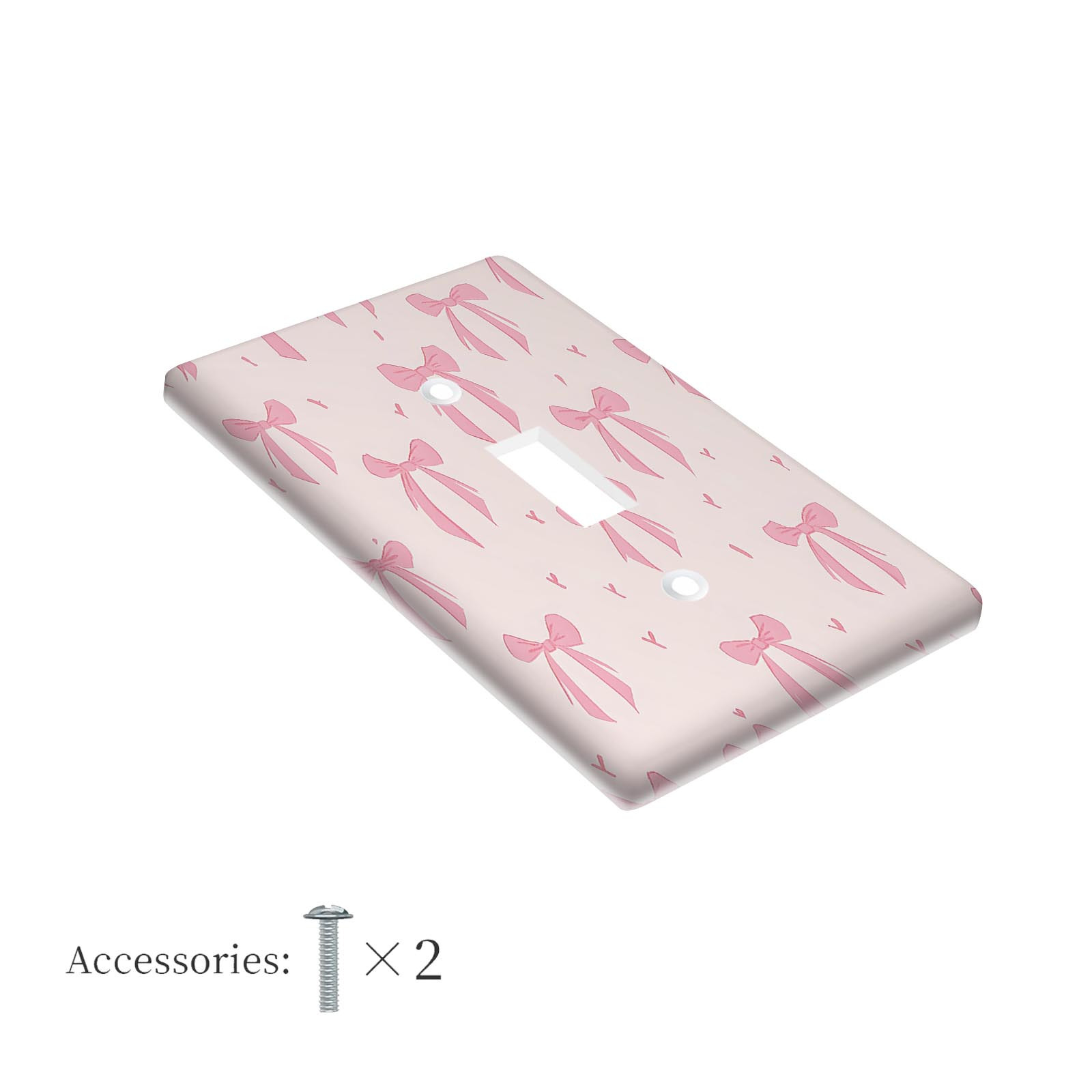 TEMU 1pc Plaque Murale à Nœud Papillon 1 Gang/2 Gang | Couvercle de Commutateur d'Éclairage | Panneau Décoratif, Cache Prise pour Cuisine, Bureau et