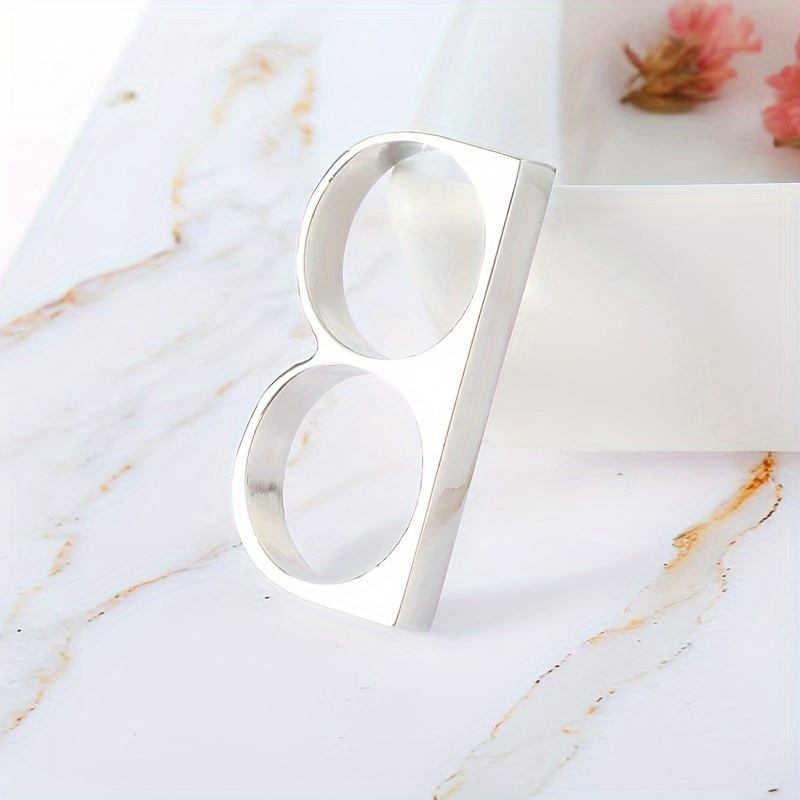 1pc Bouncy Ring, Men's And Women's Accessories Double Ring Accessories for DIY Crafts, Garden Accessories And Phone Case Decorations - Multifunctional Rings for Daily Wear And Celebrations, Phone Case Decorations