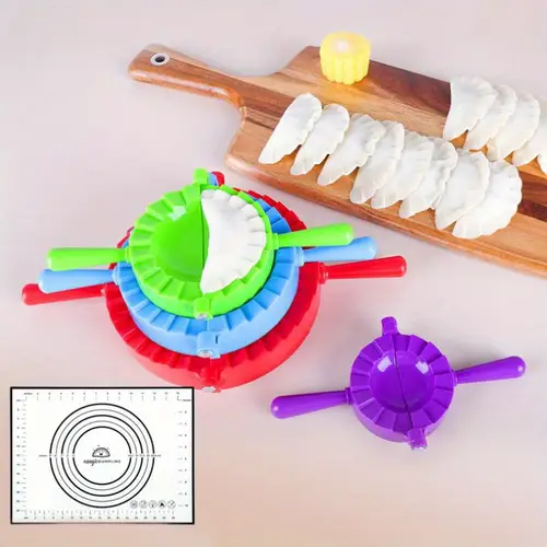 manual dumpling maker set kitchen dumpling maker with silicone pads kitchen tool for making types of dumplings ideal for home and restaurant use kitchen accessory