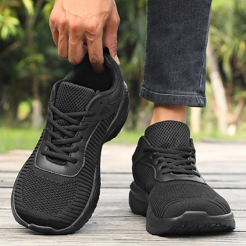 TEMU Men's Wide Width Athletic Sneakers - Low-top Breathable Running Shoes With Lace-up Closure, Wide Sole Suitable For, Gym, Commuting & Training |