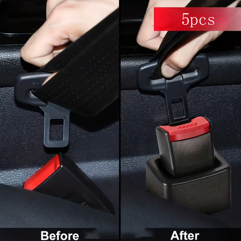  de bloqueio de segurança 5 unidades, design ergonómico com   de   vermelha - caixa de plástico   resistente,   instalação, adequado para  , suvs, camiões - compatível com transmissões manuais e automáticas - assento melhorado, adições automáticas