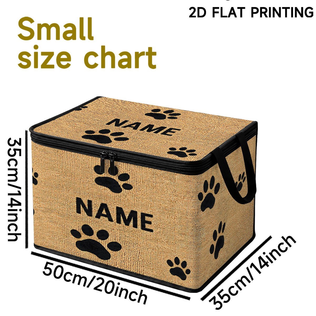 TEMU 1pc Custom Storage Box With Lid And Claw And Bone , Multifunctional Foldable Storage Container With Lid, Handle For Home Closet Organization And