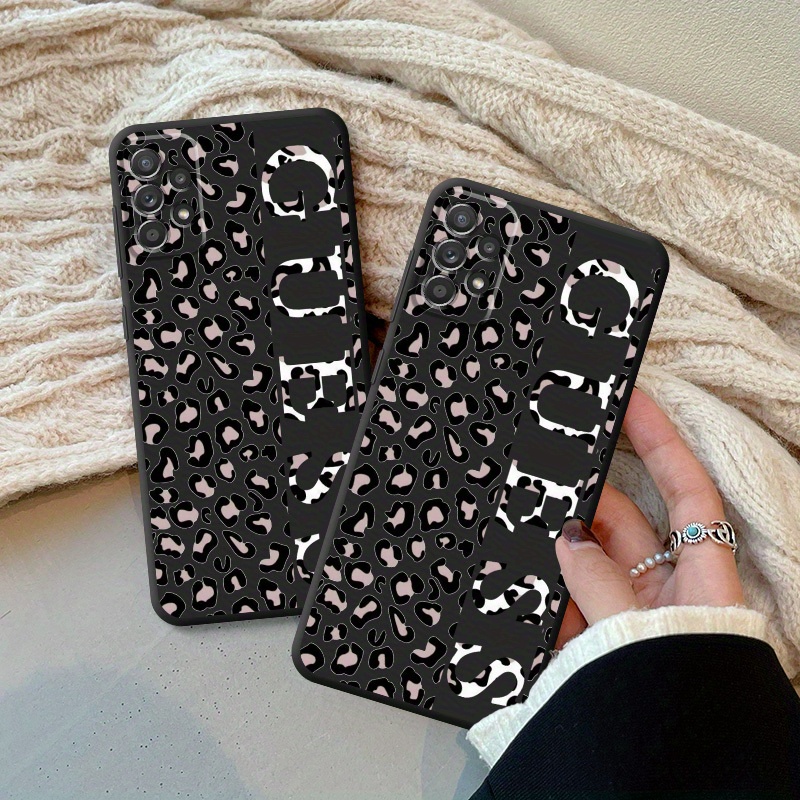 

Fashion Leopard Phone Case For A16 A55 A25 A35 A15 A54 A34 A14 A24 A53 A33 A23 A13 A52 A32 A22 A12 A51 A71 A72 A73 Silicone Cover Protective High- Shockproof