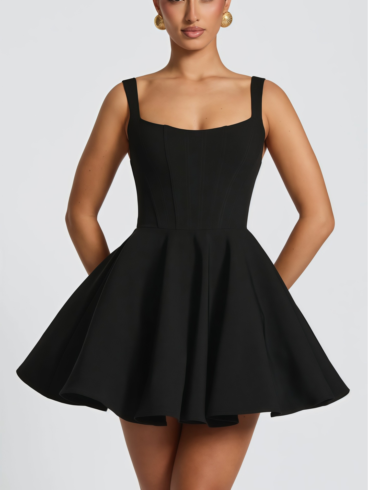 one shoulder black satin dress Lady Black Tie - Giovanna Gown - One Shoulder Satin Dress With Lace Appliqué