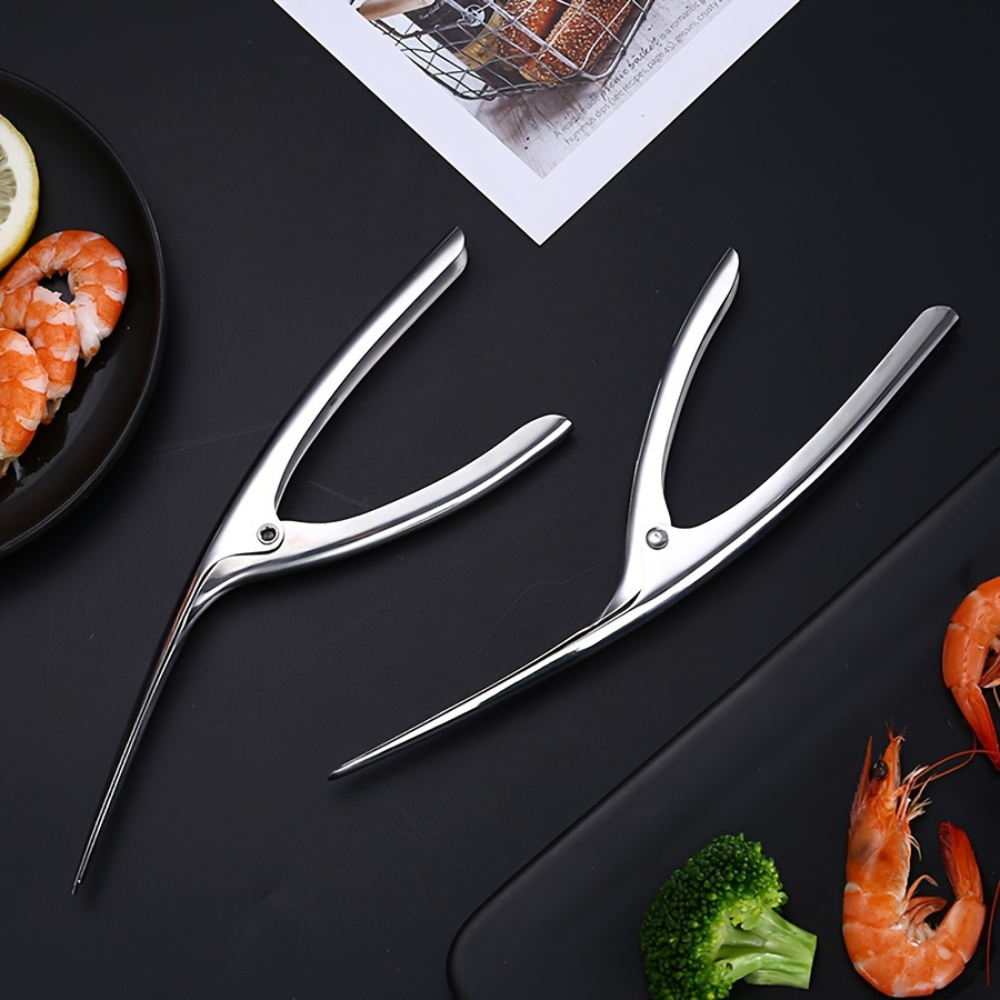 stainless steel   peeler   seafood shell remover kitchen utensil for effortless shelling shrimp prep tool with food contact safe material details 2