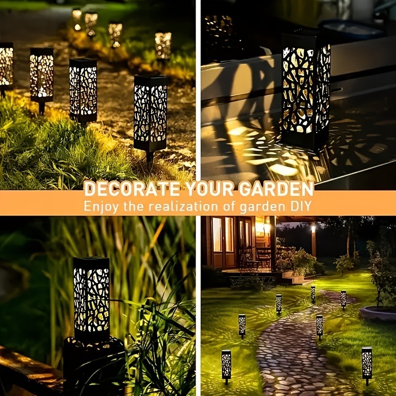4pcs Smart Solar Outdoor Lighting with Induction Switch
