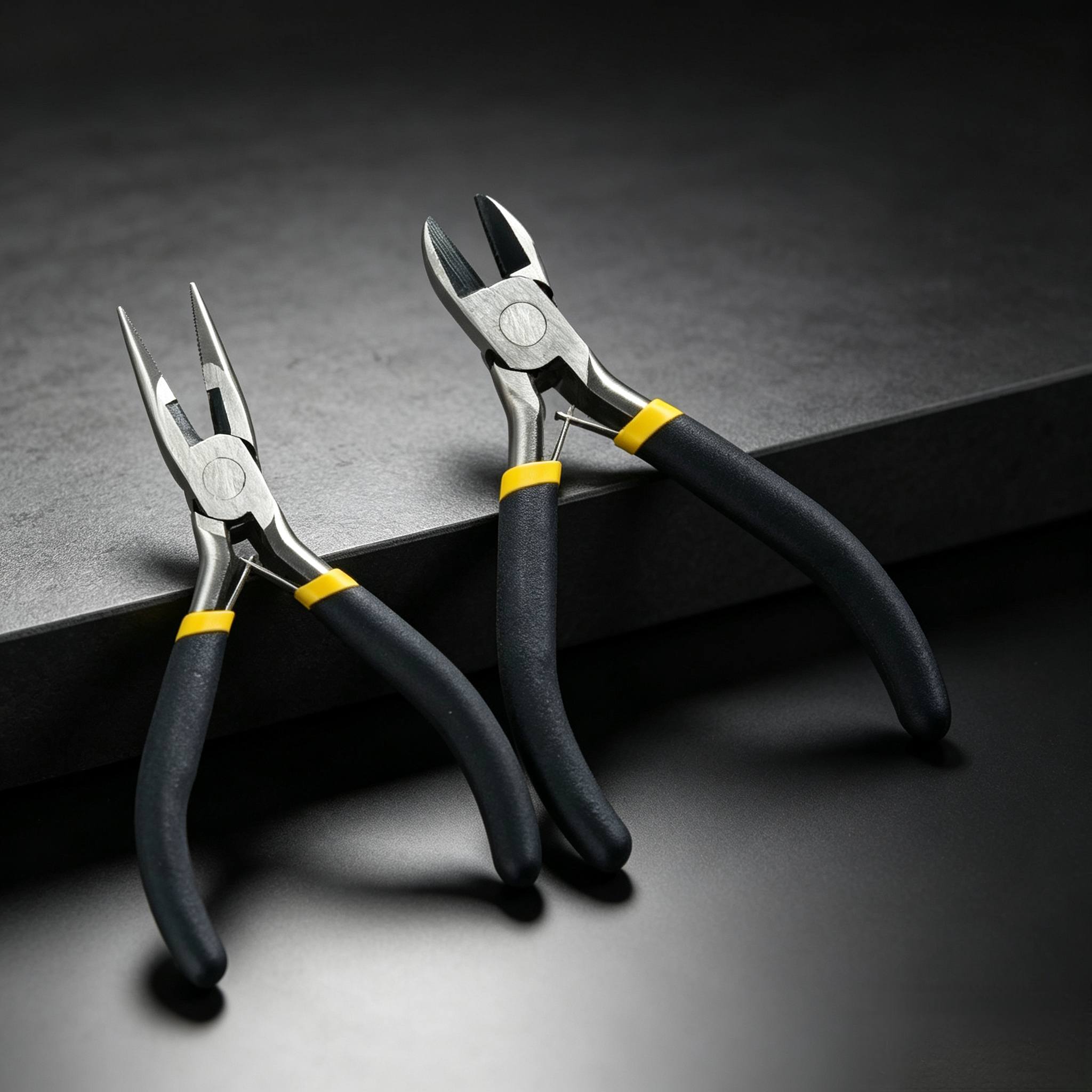 TEMU High-carbon Steel Mini Hand Pliers Set, Sharp And Wear-resistant, For Precise Gripping And Cutting. Includes Needle-nose Pliers And Diagonal