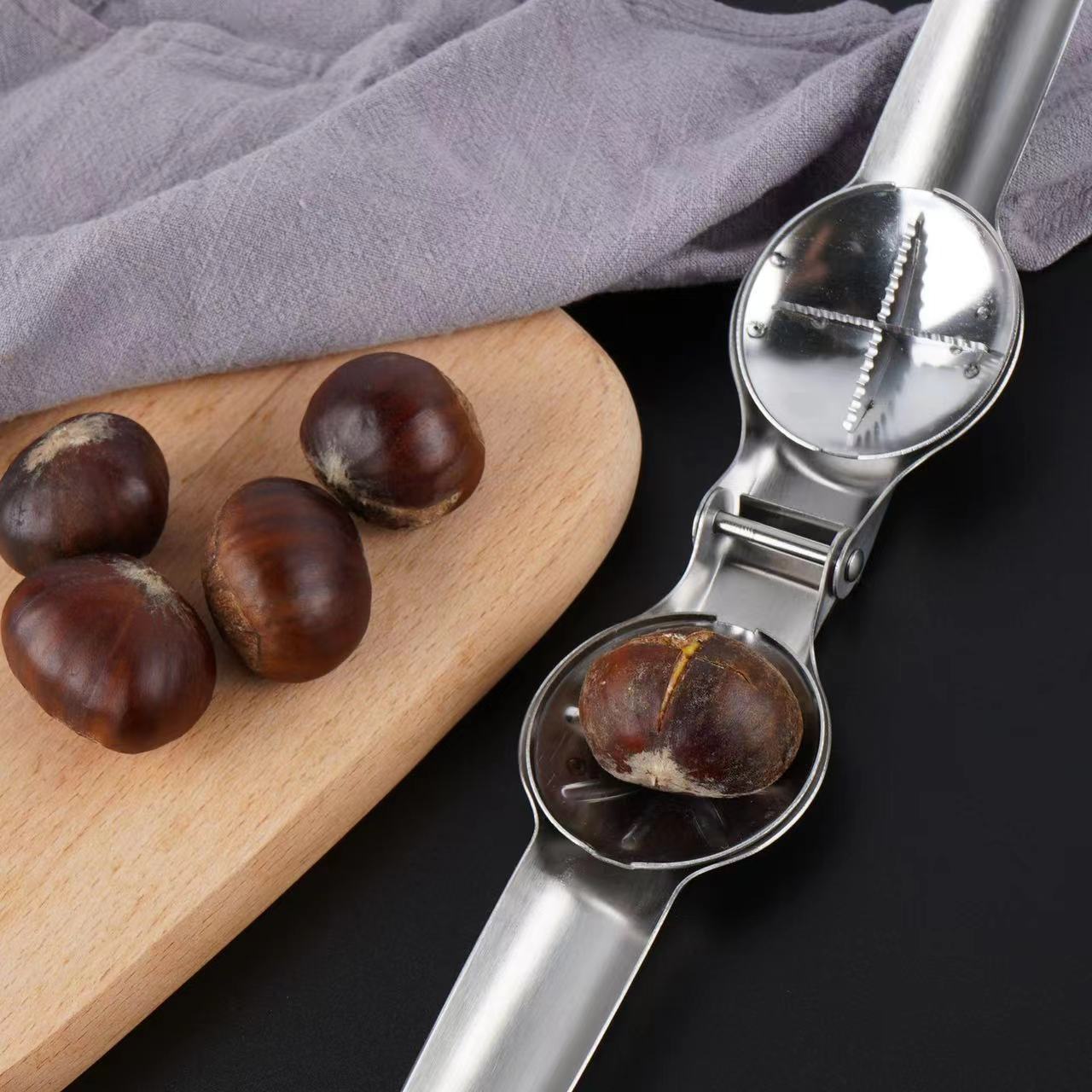 

1pc Stainless Steel , Tool, -cut Peeling For Chestnuts