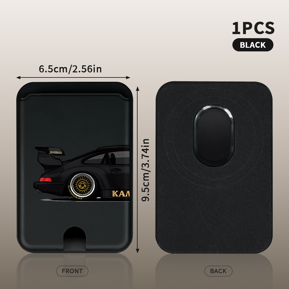 TEMU A Pc Magnetic Card Holder Featuring A Popular And Cool Racing , Available In Multiple Colors, Of Holding 1-2 Cards