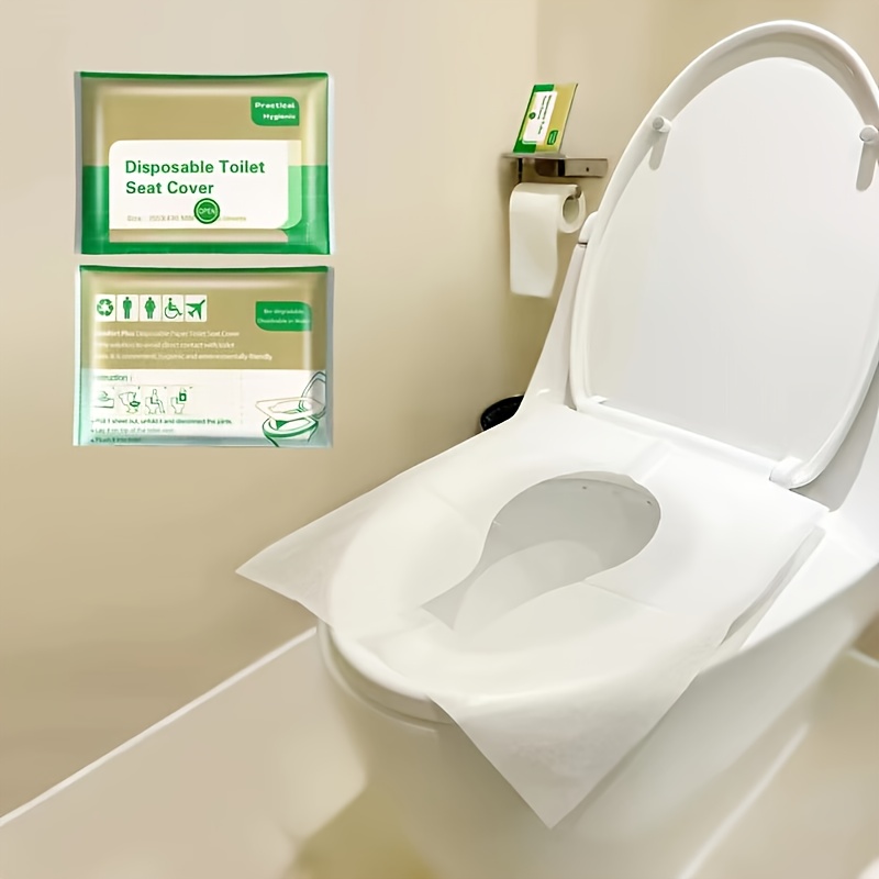 TEMU Disposable Toilet Seat Covers, 2 Packs - 20pcs, Hygienic And Portable For Travel, Suitable For Hotels And