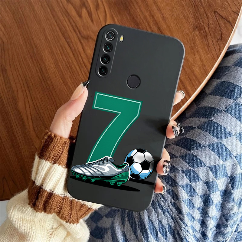 TEMU Funda para Teléfono - Funda de Fútbol Compatible con Redmi Note 8, Efecto a Prueba de Golpes, Fácil, Efecto Visual Único