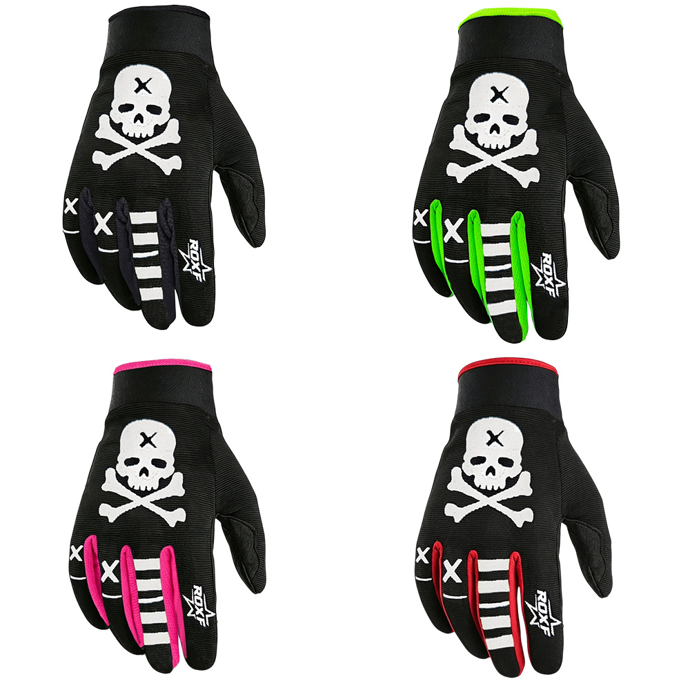ROXF Skull Bone Pattern Outdoor Non-Slip Touchscreen Gloves