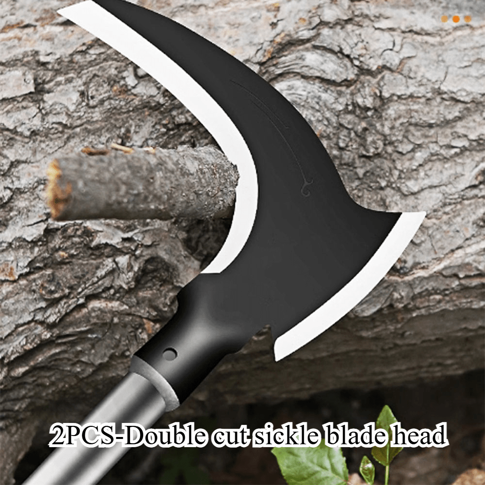 2件装高锰钢镰刀头 - 双刃，农业、草坪护理及修剪专用，牢固贴合 商品详情 8