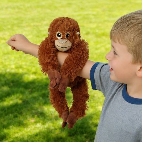 plush toy of a soft long monkey ideal for use as a stuffed doll curtain tieback or home decor a wonderful gift for birthdays easter valentines day anniversaries and celebrations