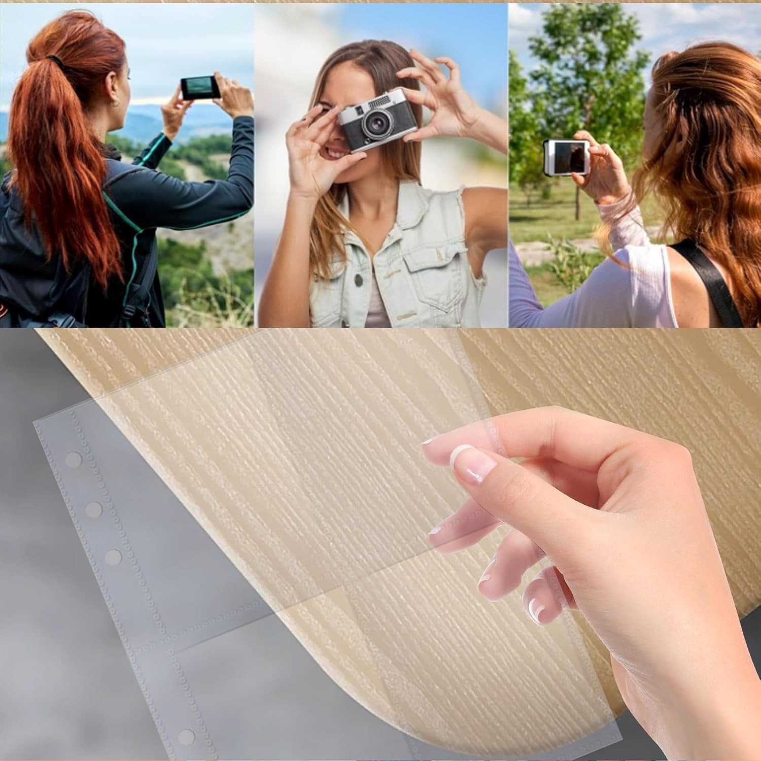 30 packs 120 pockets a4 photo sleeves a4 2 3 4 ring binder - Temu Oman