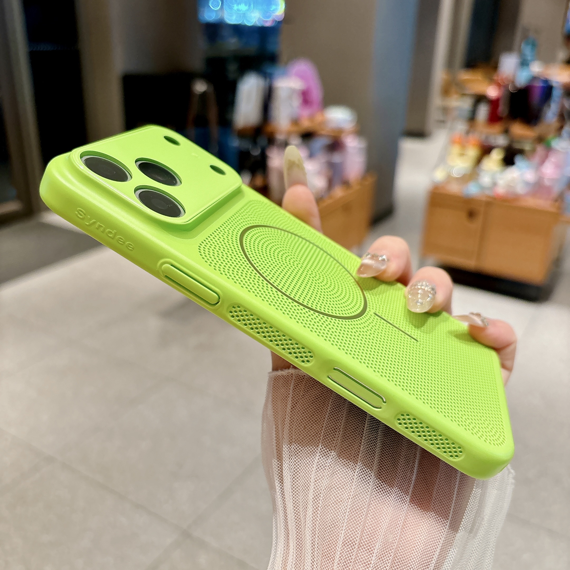 TEMU Phone Case: Summer Cooling Magnetic Mesh Suitable 16/17 Pro, 15/14, 13 Hard