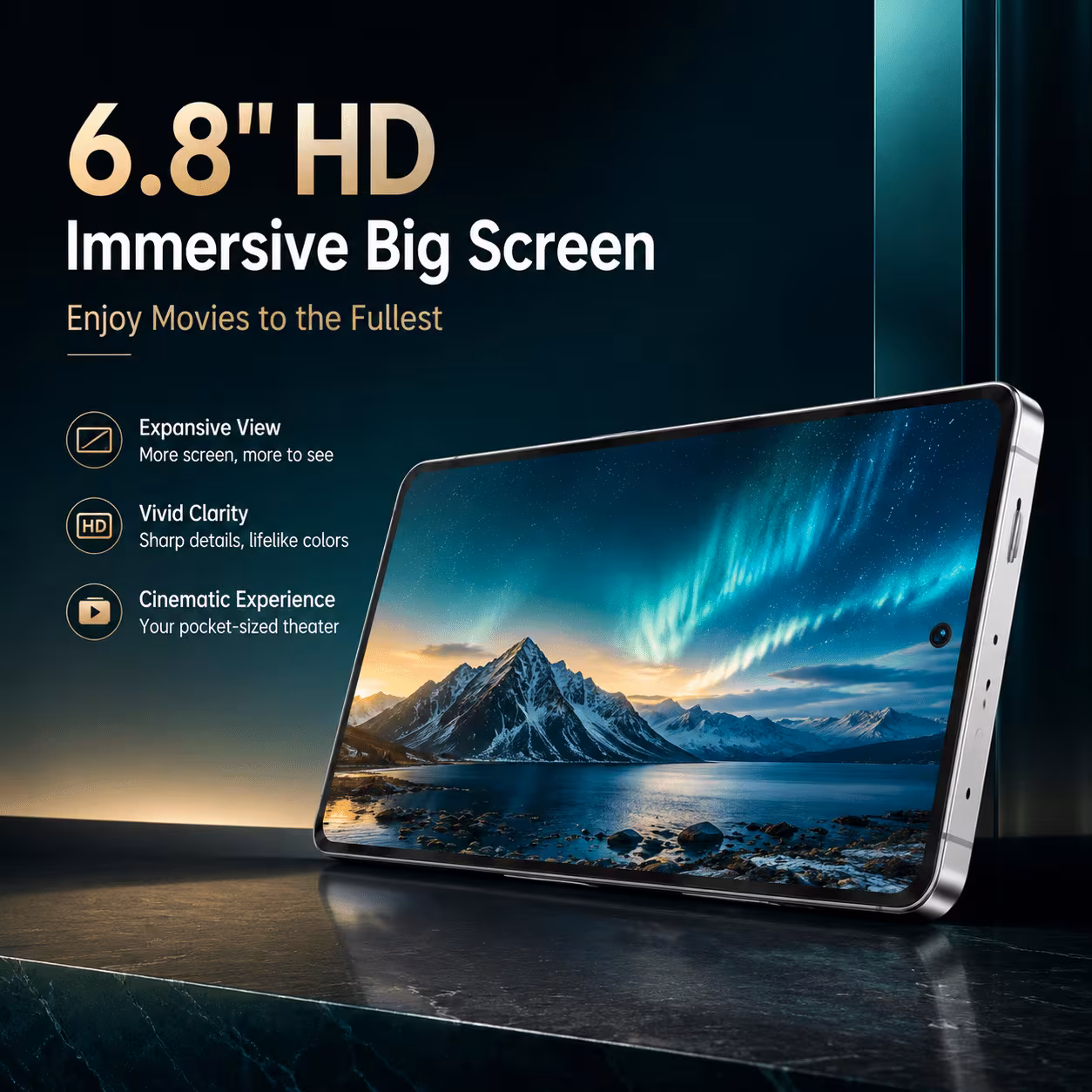 6 8 inch hd unlocked smartphone daily use 4gb 64gb expandable fingerprint complete package delivery driver mobile courier Product details 1
