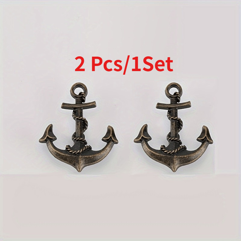 E-shop Top-Bewerteter Einzelner Nautischer Anker-Schubladengriff aus Polierter Zinklegierung, Vintage Ozean-inspirierte Metallklinke mit Montagezubehör