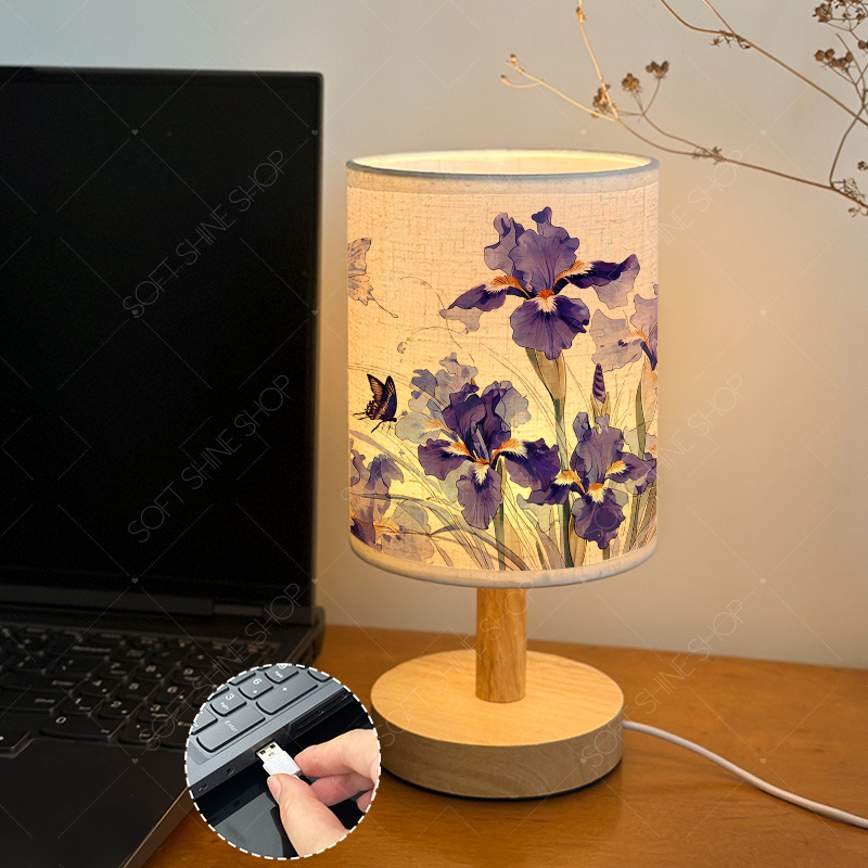 LED Fabric Desk Lamp for Bedroom & Dormitory