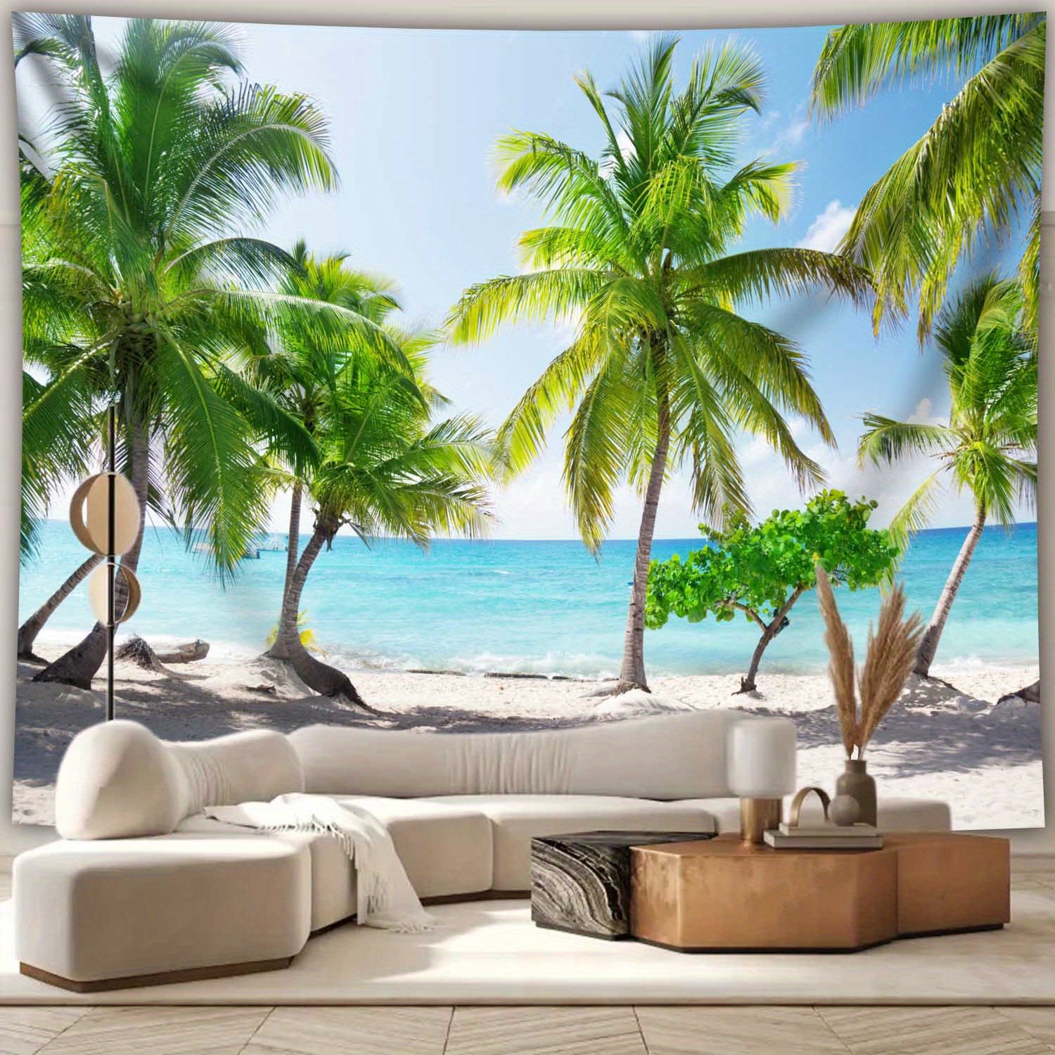 TEMU 1 pièce Tenture Murale Imprimée Esthétique Confortable avec au Bord de En , Cadeau d'Anniversaire, Décoration de Fête, Convient pour Salon,