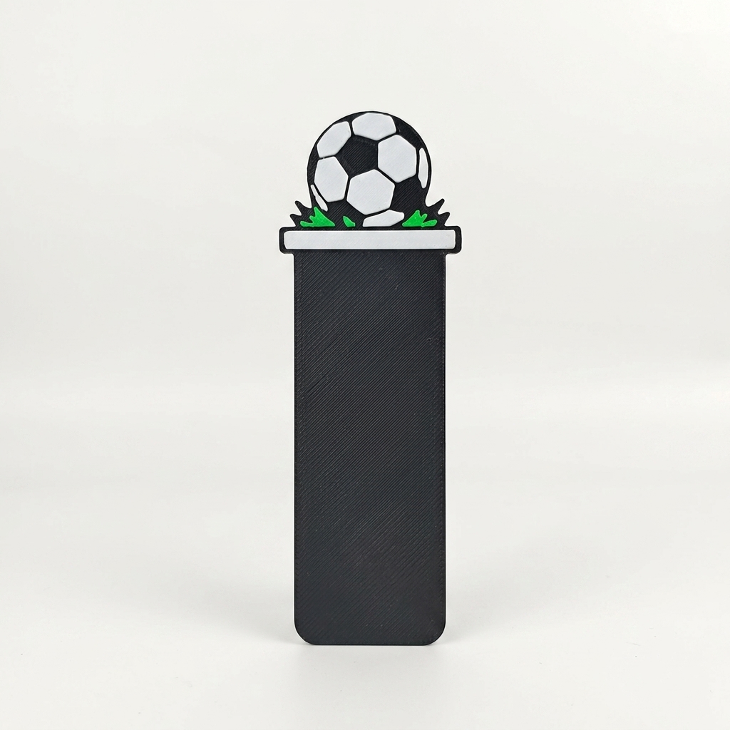 TEMU 3d Printed Embossed 3d Motion Clip - Creative Soccer Silhouette Bookmark, A Unique Reading Companion Made For Sports Fans, Pla Material, Fun