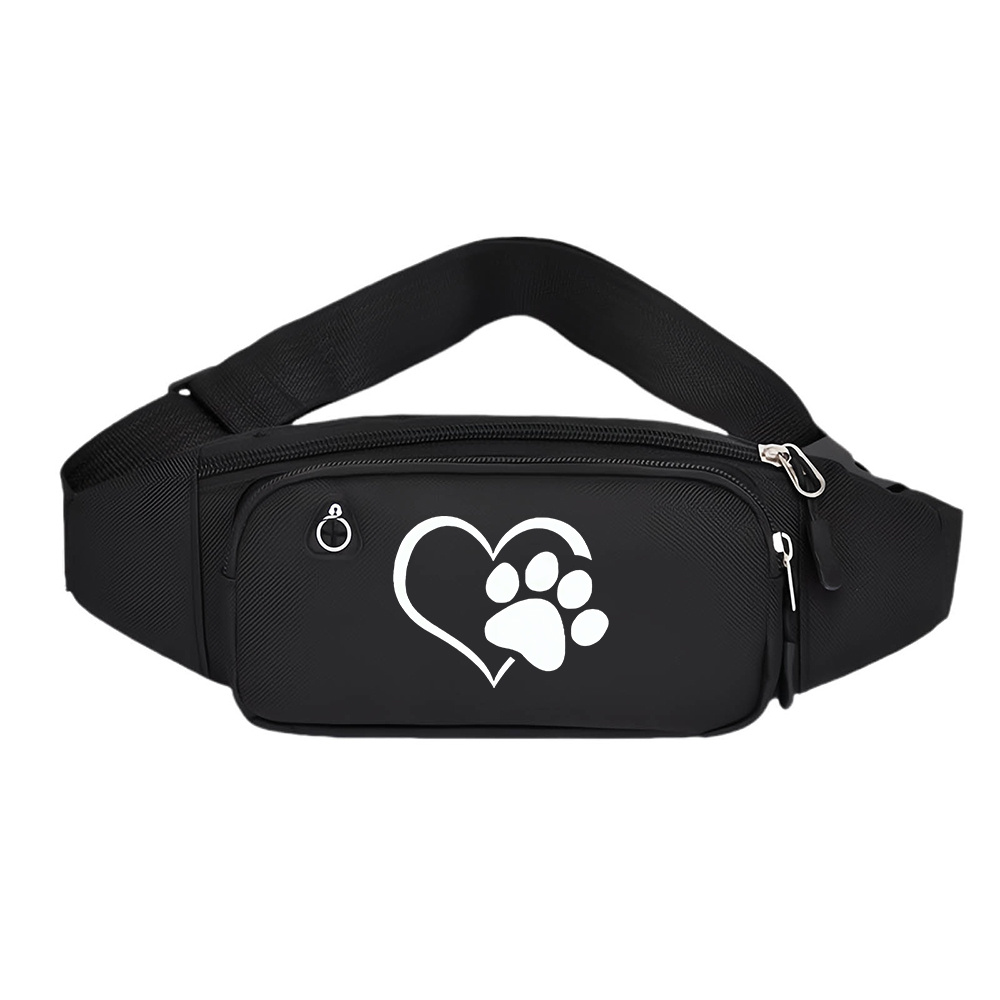 TEMU 1pc Pet-related, Animal Care Pouch Sports Fitness Waist Bag For Men And Women, Lightweight Elastic Belt Canvas Outdoor Morning Runners