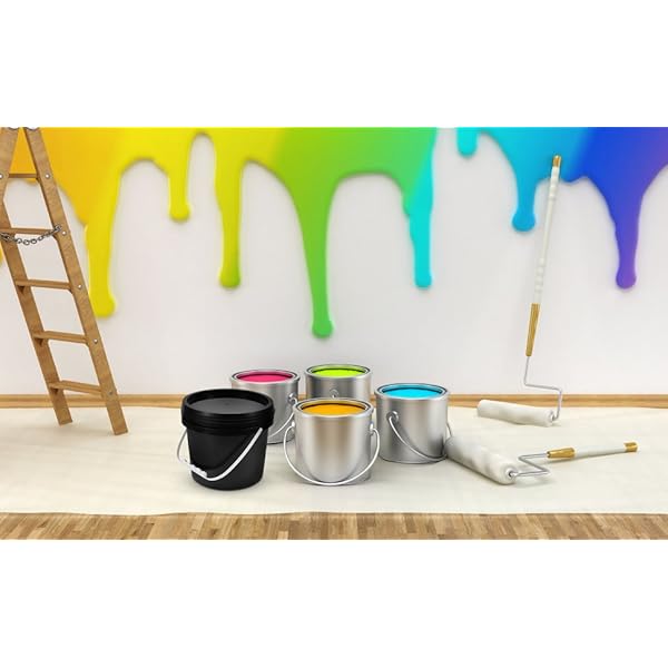 4  plastic bucket with handle and lid durable paint and food storage pail for   uses Product details 8