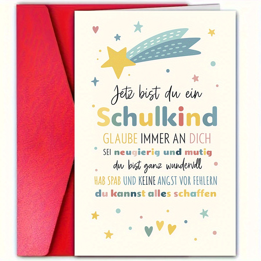 E-shop Eine inspirierende Grußkarte für das Schuljahr, ideal für Schüler und Lehrer, zur Markierung von frischen Anfängen und Selbstsicherheit