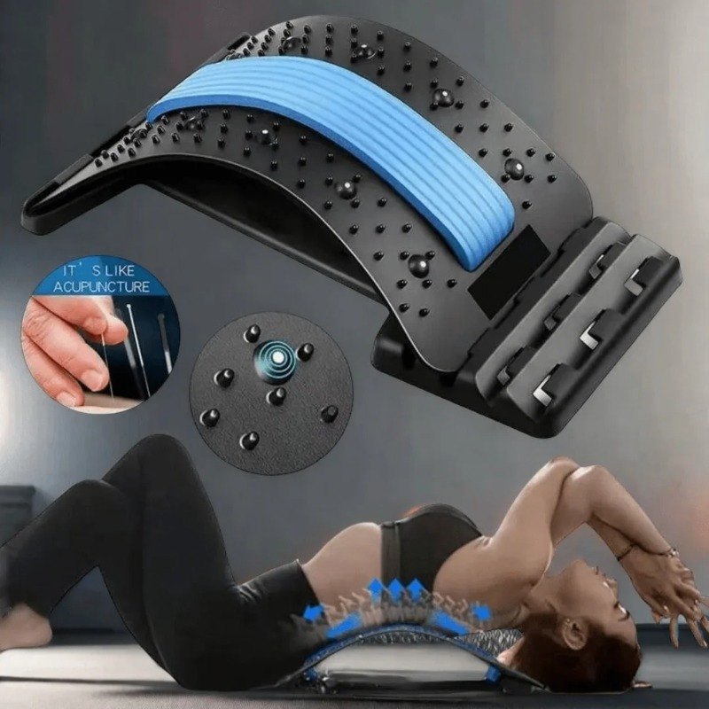 4 level adjustable back stretcher and posture   ergonomic lumbar support with massage function   suitable for upper and lower     use back stretcher posture correction durable construction Product details 0
