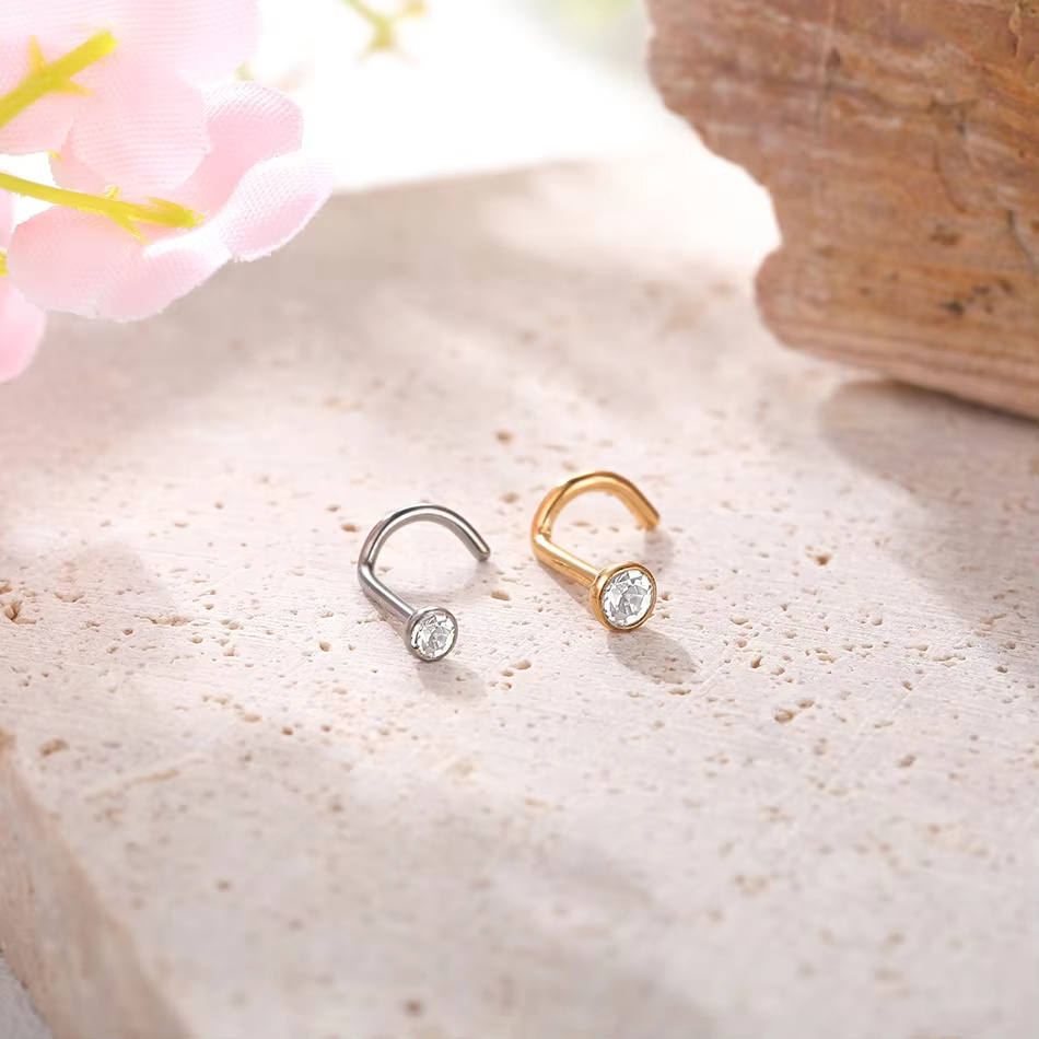 G23 Titanium Alloy Nose Ring Stud