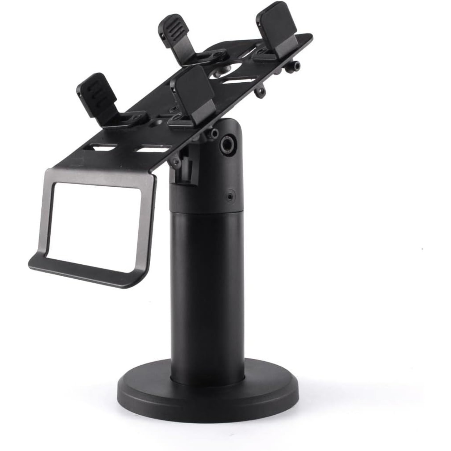 TEMU 1 Pezzo Supporto Regolabile per Macchina POS da Scrivania - Porta Lettore di Carte in Metallo, Senza Elettricit� e Pannello, Larghezza 2.4-3.7",
