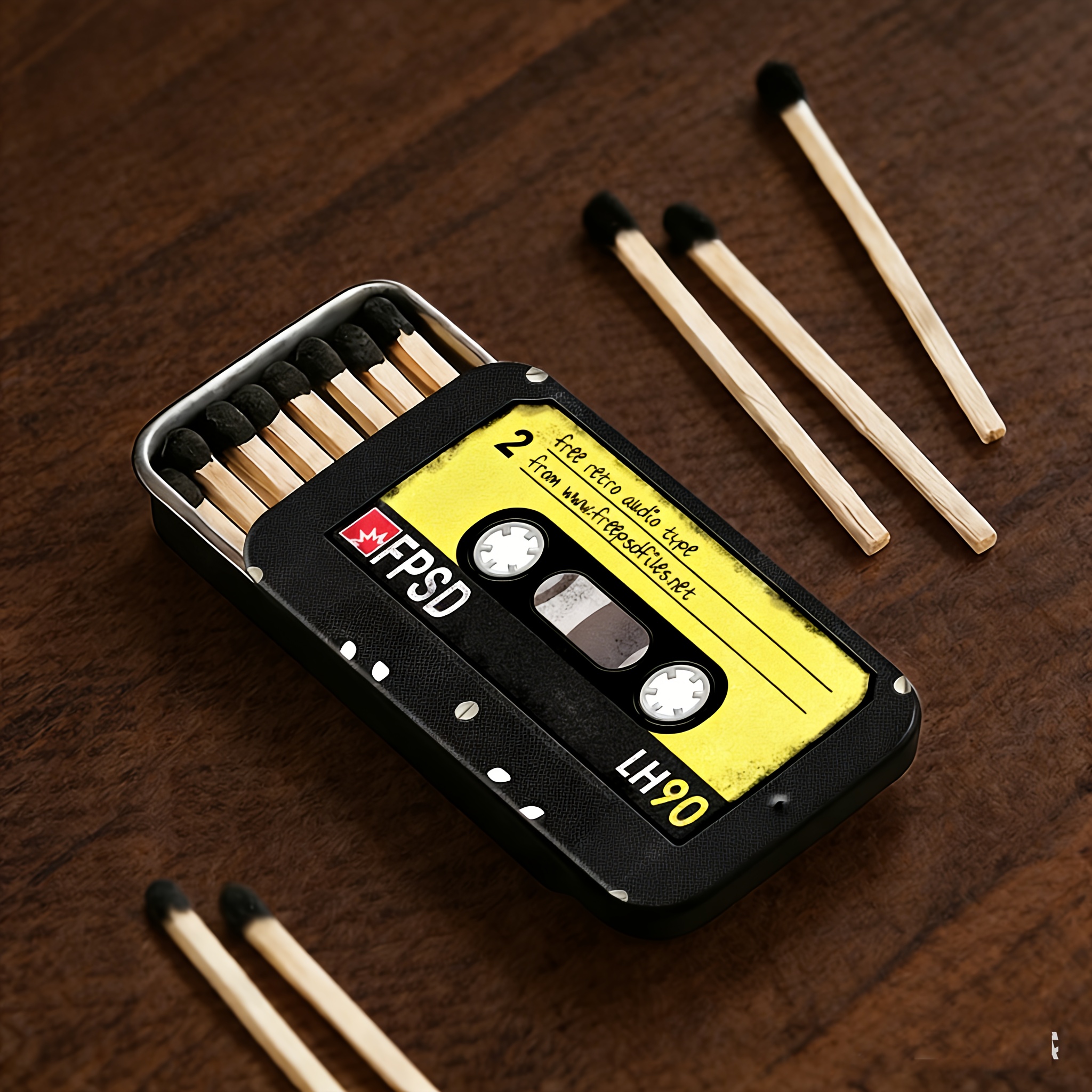 TEMU Boîte à vintage en fer avec un design portable doté d'un couvercle coulissant robuste en métal. Ne comprend pas les . Cette boîte est résistante