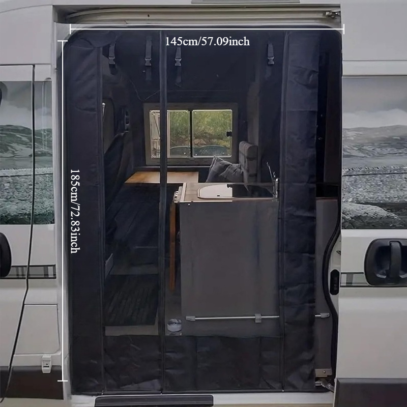 TEMU Van Bug Screen, Sliding Screen, Sliding Screen Door - /fly Shade, /remove, Fit For , For , Relay 2006 , Mercedes Sprinter High Roof, Outdoor &