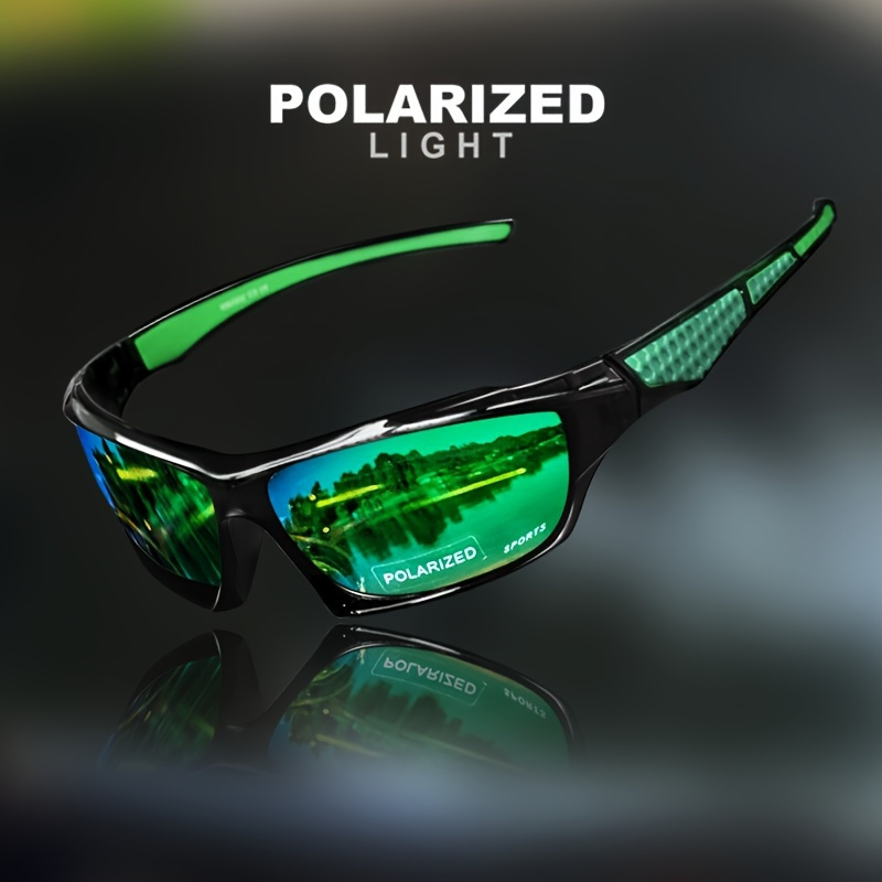 1 pair of polarized   glasses with color changing lenses high quality anti glare glasses suitable for driving     full ring design ordinary decorative glasses sports glasses durable glasses polarized glasses
