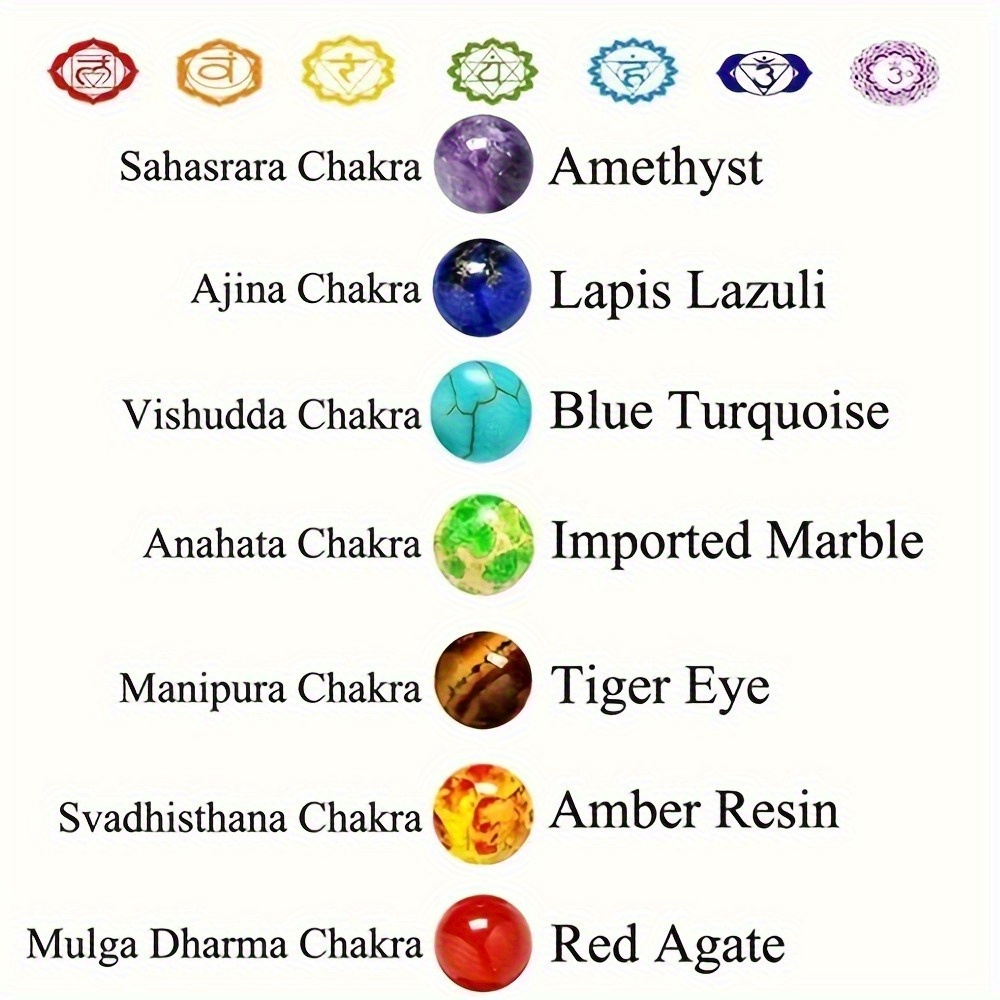 Handwoven Chakra Bead Bracelet Set, 3pcs or 8pcs