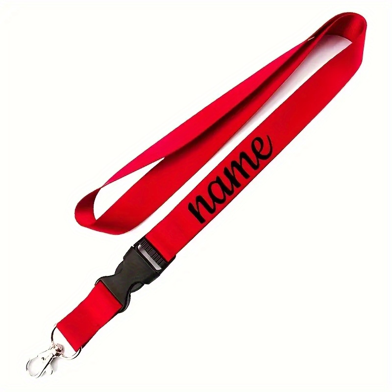 TEMU 2d 1pc Of Minimalist Custom Printed Lanyard, [custom Name Lanyard] Custom Printed Sling, Designed For Sports, Suitable For Office, School And