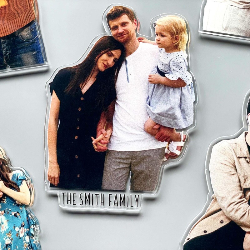 TEMU 1pc Custom Photo Magnet Suitable For Fridge Magnets, Personalized Picture Frame For Decor, Photo Keepsake With Your Own Picture, Acrylic Picture