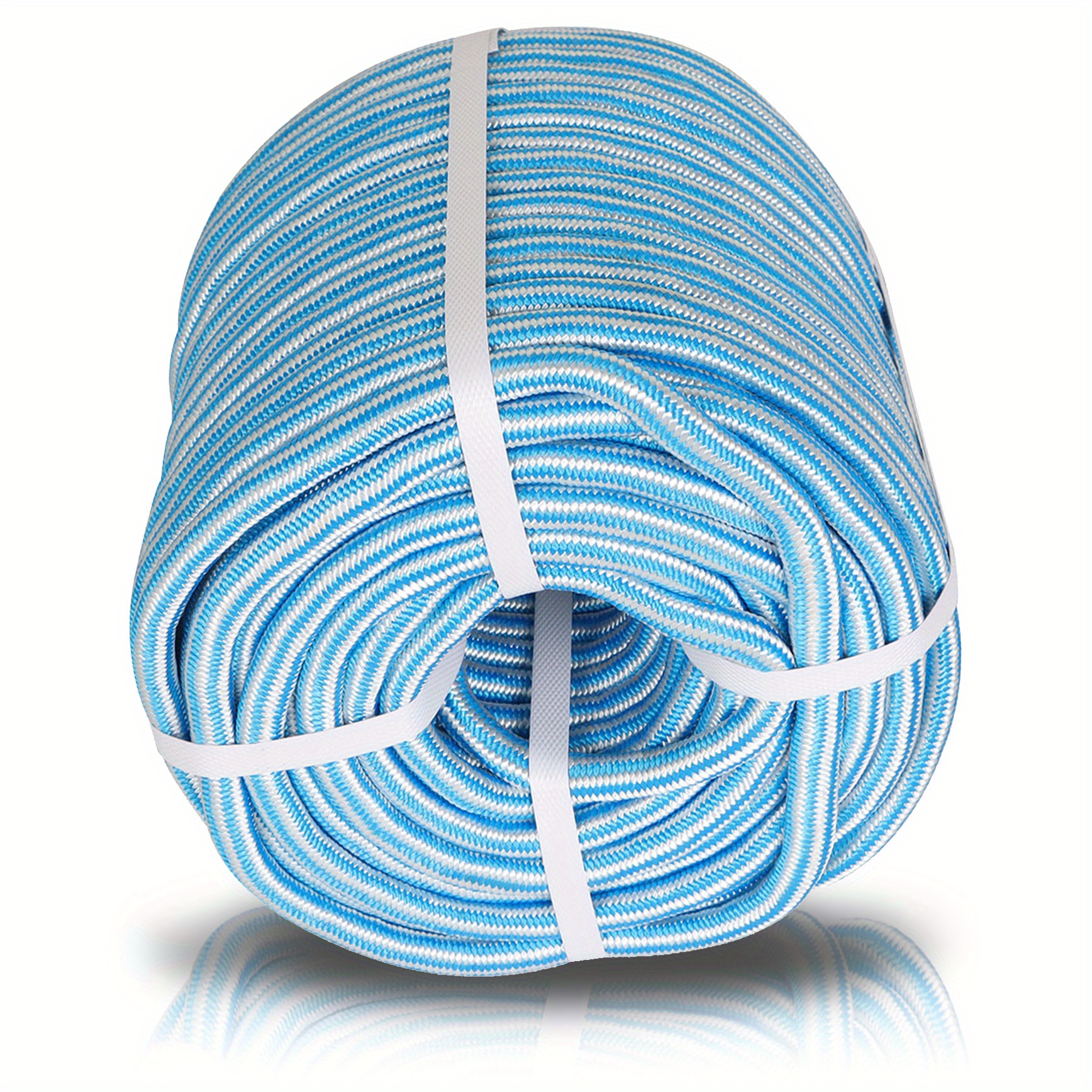 TEMU 1/ 2in 200ft 8000 Breaking Strength 24 Strand Braided Rope Polyester Line